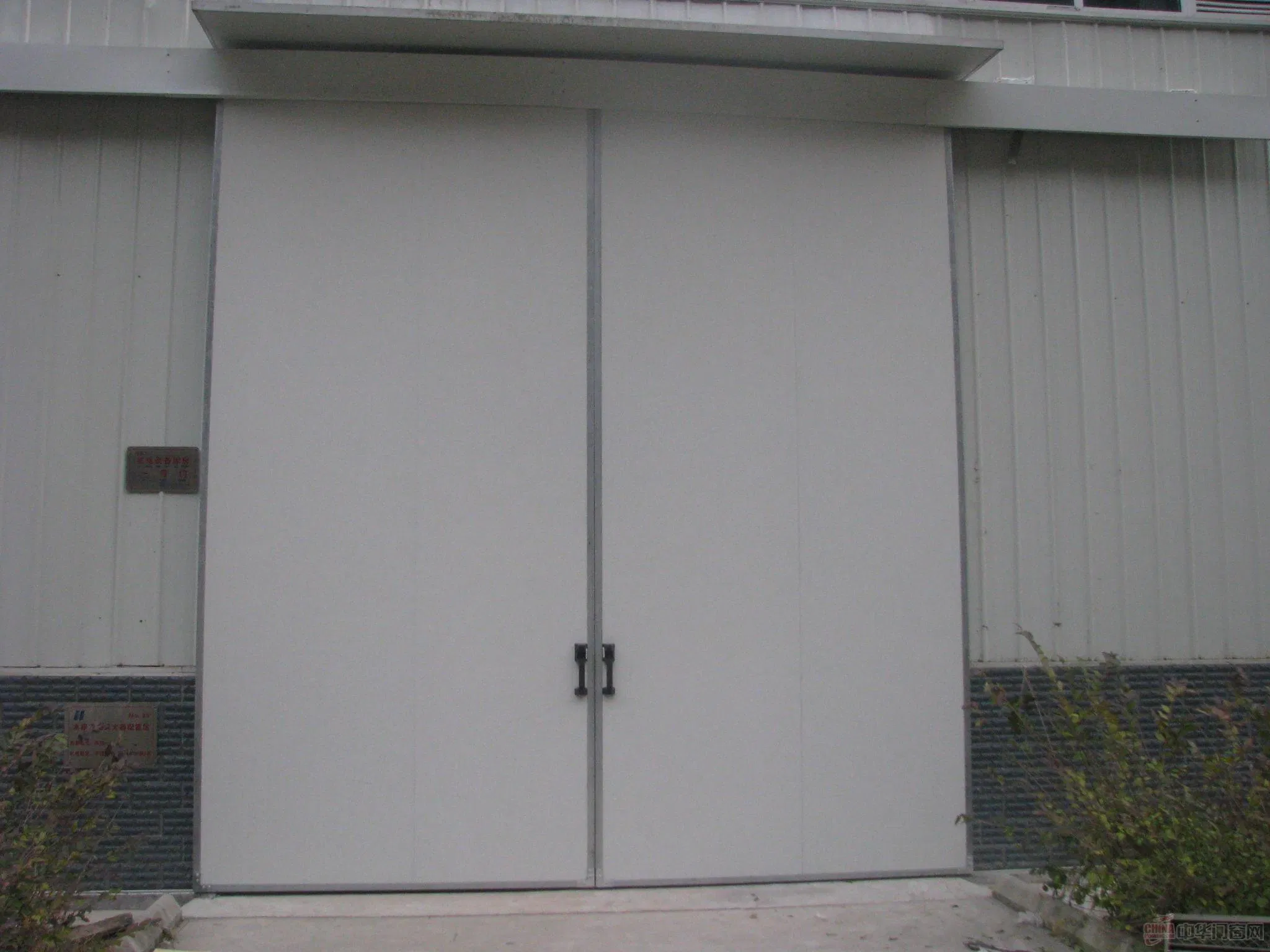 Industrial Sliding Door, Galvanized Steel Surface, PU Foam Injection