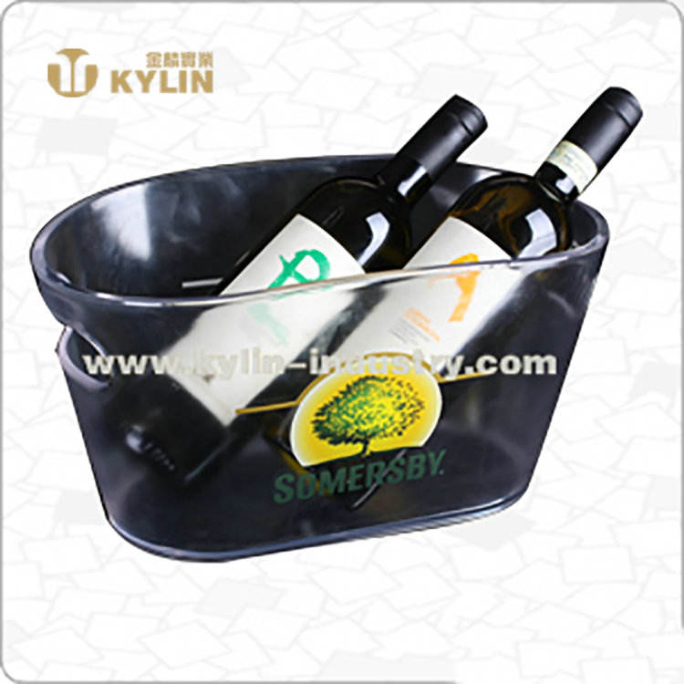 High Quality Transparent Large Ice Bucket with Handle