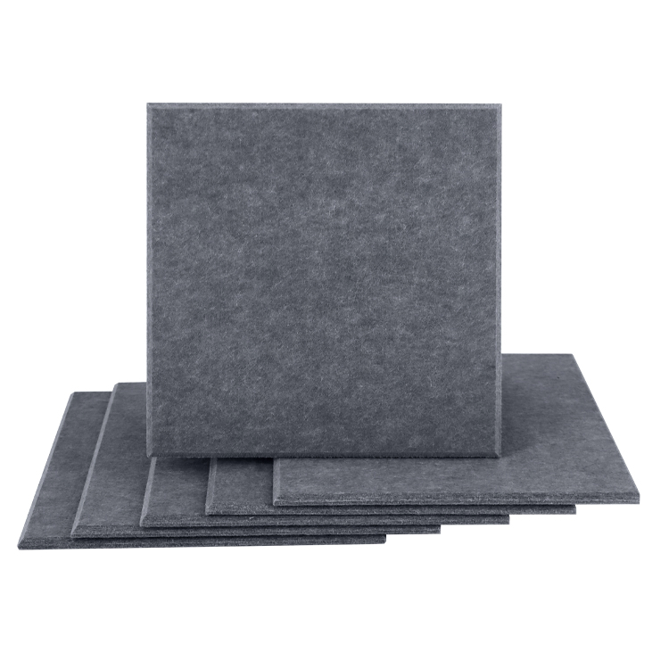 Large Square Sound Proof Self Adhesive Sound-Absorbing Reflecting 100% Polyester Fiber Felt Acoustic Panel