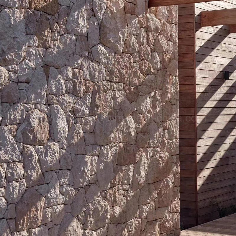 Tumbled Finish Floor and Wall Cladding Golden Travertine Tile