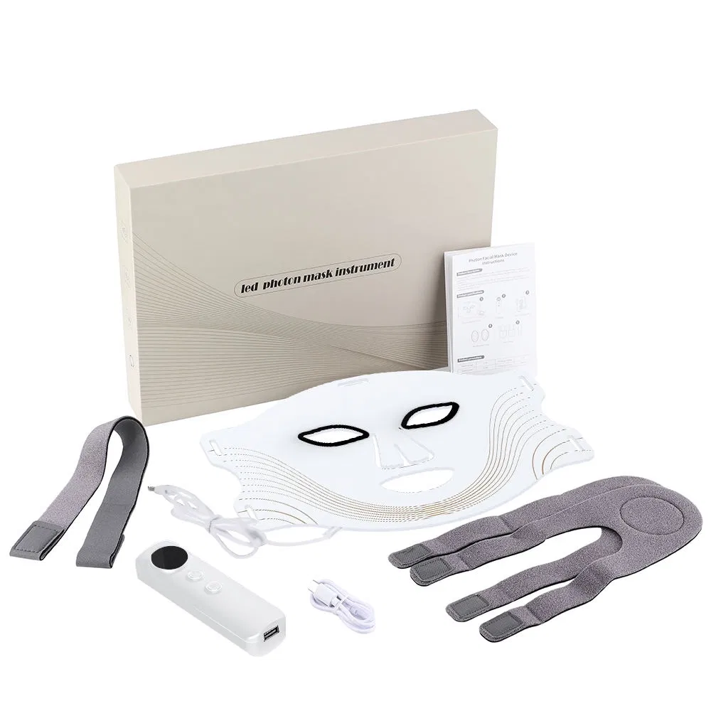 LED Mask Face Light Therapy LED Photons Silicon Red Infrared Facial Mask