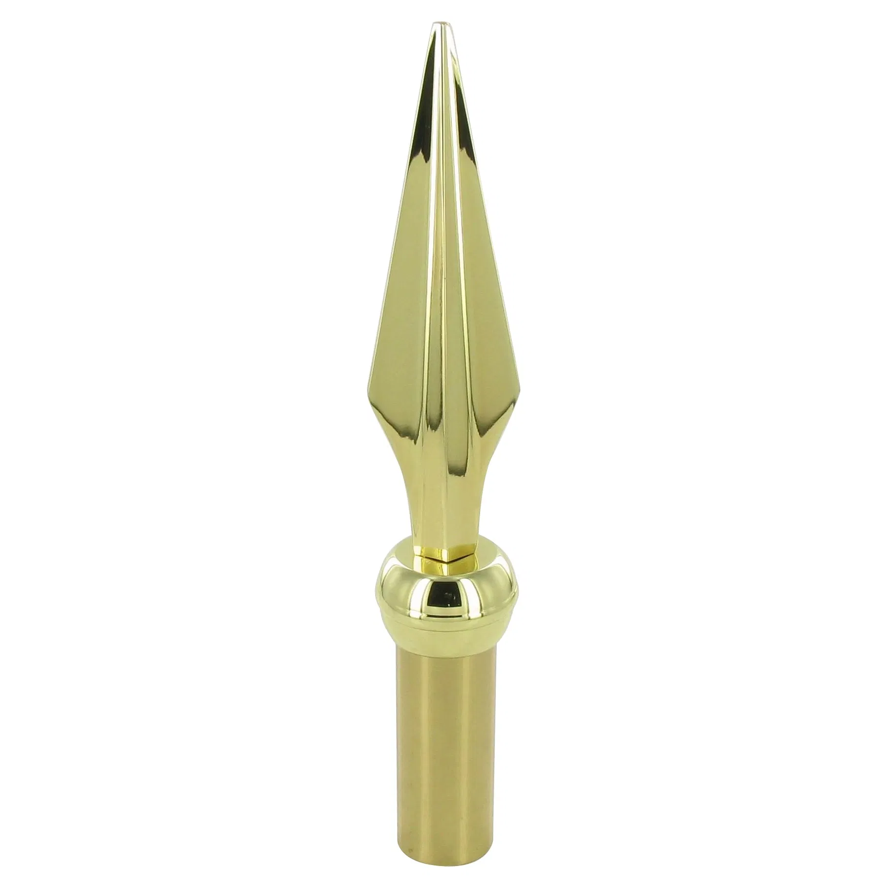 Indoor Precision Processing Brass Cross 5'' X 6-1/8'' Flag Pole Topper for Indoor Flagpole Finial Topper Spear Ornament