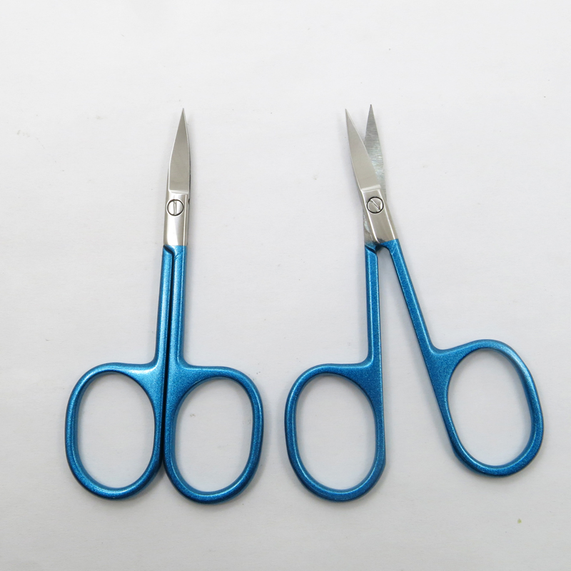 High Quality Beauty Scissors with Stainless Steel for Eyebrow Hair Trimming Beauty Makeup Scissors