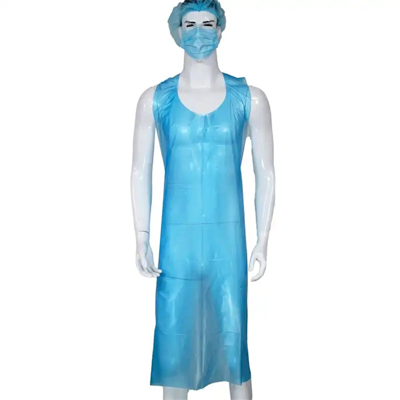 Customized Color Plastic Apron Oil Proof Kitchen Use Disposable PE Apron