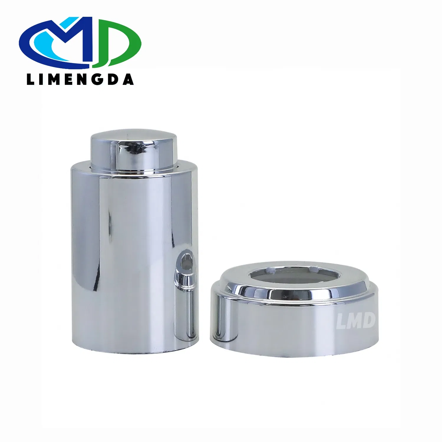 Wholesale 18 Press Essential Oil Dropper Electroplated Dropper for Cosmetic Glass Bottle