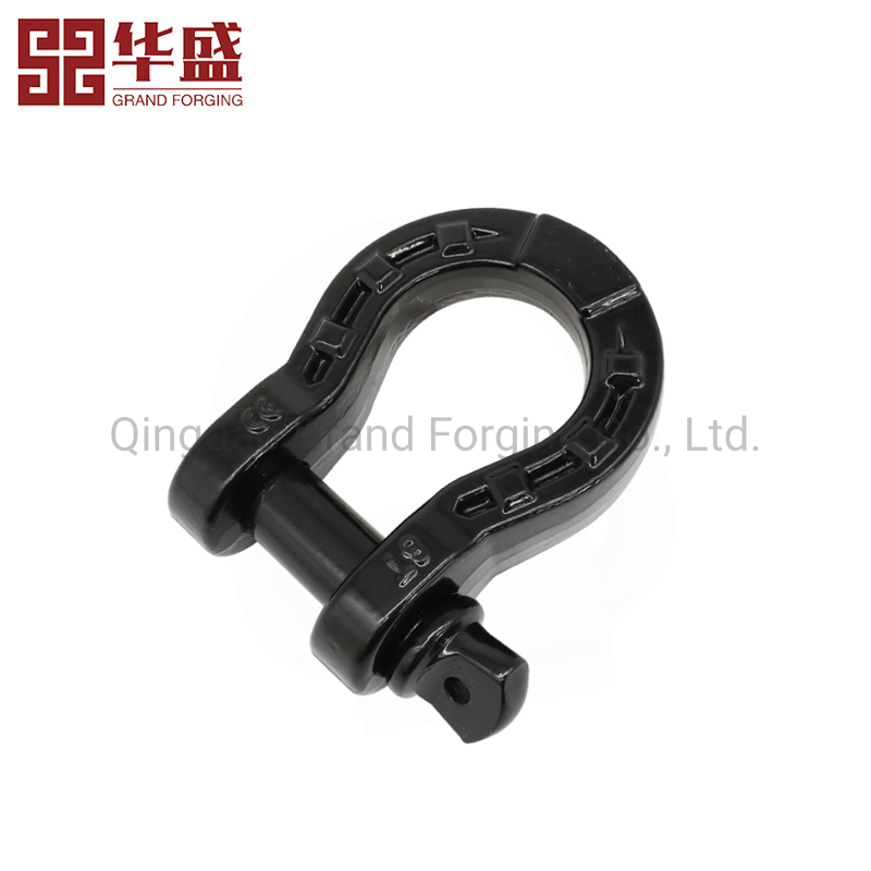 Self-Design High Tension Alloy Steel Forged D Shackle Trailer Shackle