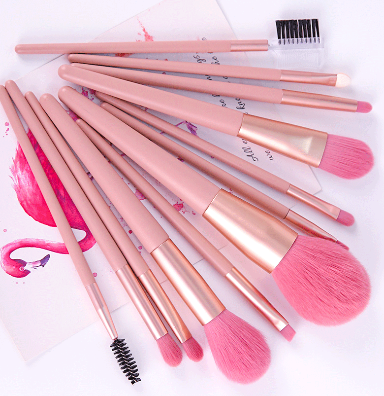 12PCS Makeup Brushes Set Face Makeup Tools Cosmetic Private Label Makeup Brush Sets Brocha De Maquillaje for Everyday Flawless Makeup Look