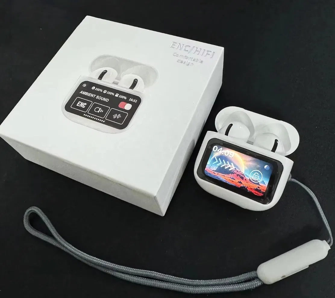 New A11 PRO Full Color LED Touch Screen HiFi Stereo Top Enc Actively Reduce Eliminate Noise Tws Earbud Earphone