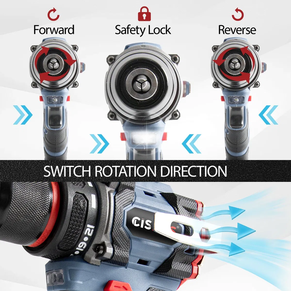 Аккумуляторная дрель Cisivis 21В 65Нм