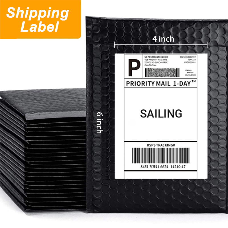 Thermal Paper Self-Adhesive Raw Materials 4X6 Inch Logistics Shipping Label Express Blank Folding Label Sticker