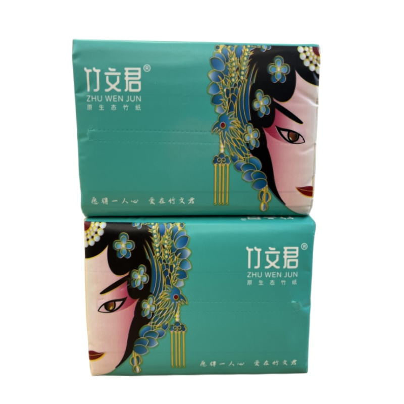 China Factory Facial Tissue Without Printed Bamboo Facial Toilet Tissue