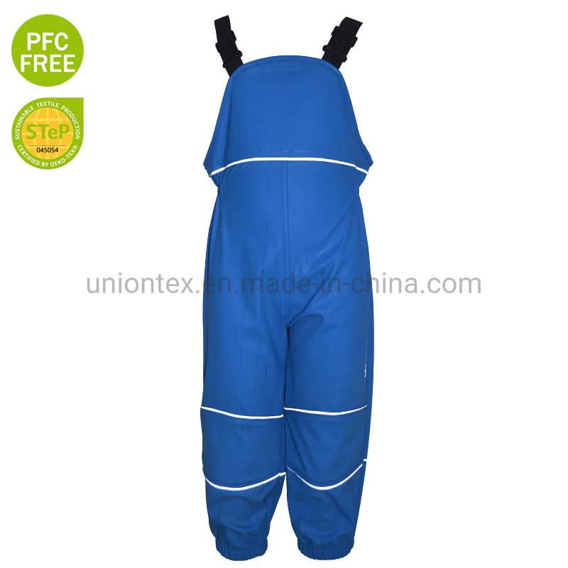Kids Waterproof Suspender Rain Pants