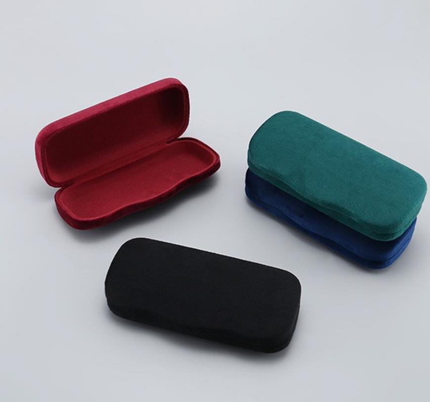 High Quality Velvet Glasses Case Hard Metal Case for Eyeglasses Eyewear Case
