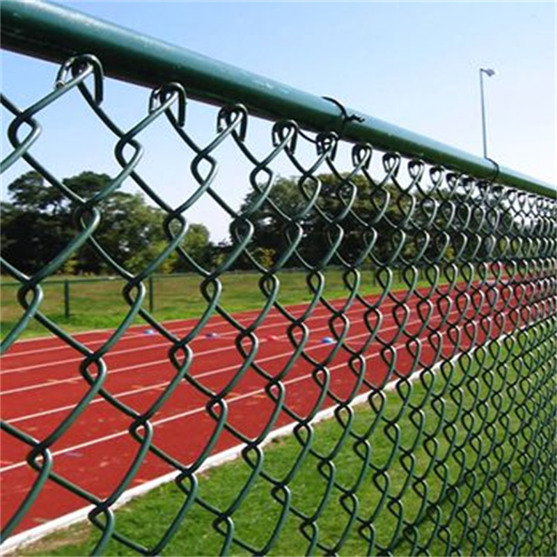 Galvanized PVC Coated Mesh Rolls Cyclone Wire Chainlink Fence Panels Chain Link Fence