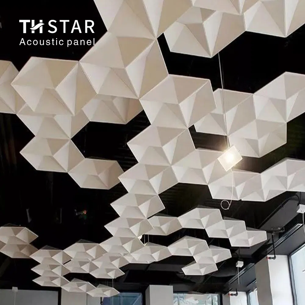 Customized Decoration Material Foam 3D Acoustic Polyester Fiber Acoustic Panel