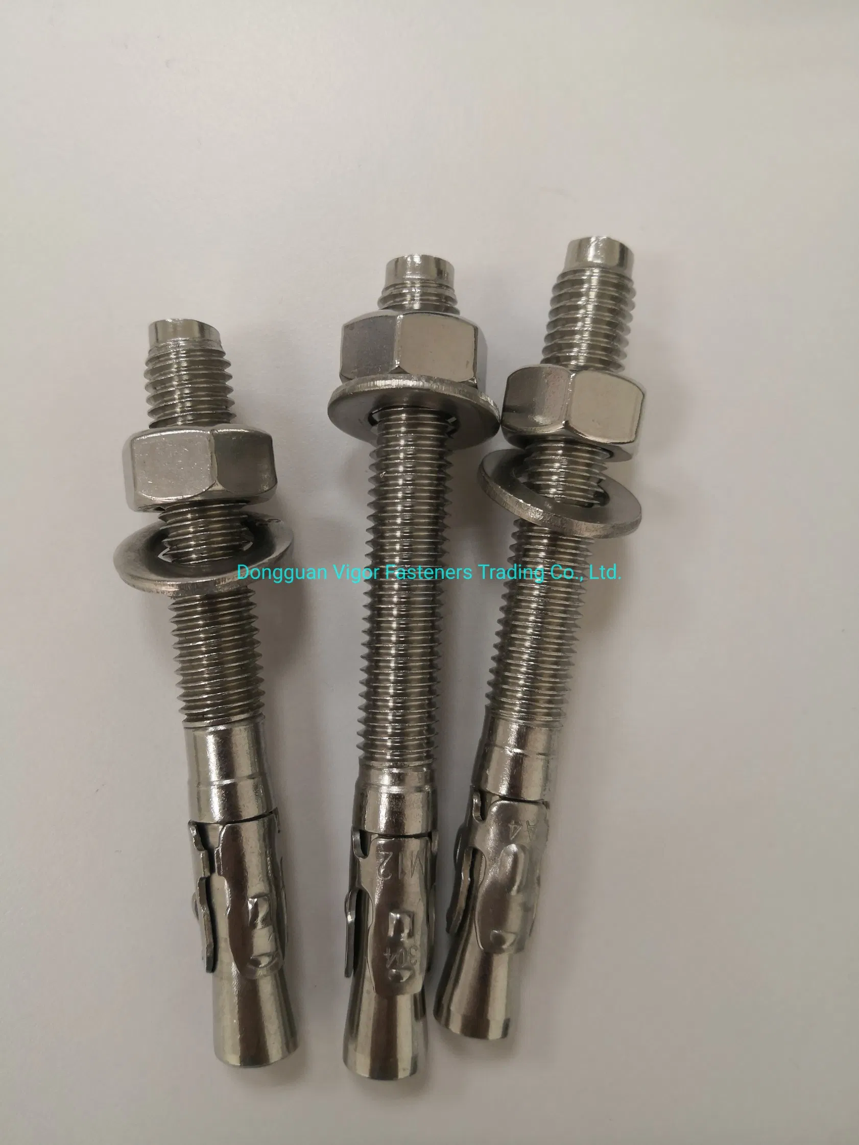 Wedge Anchor Stud Anchor- Stainless Steel 304 316 Expansion Bolt Concrete Screw