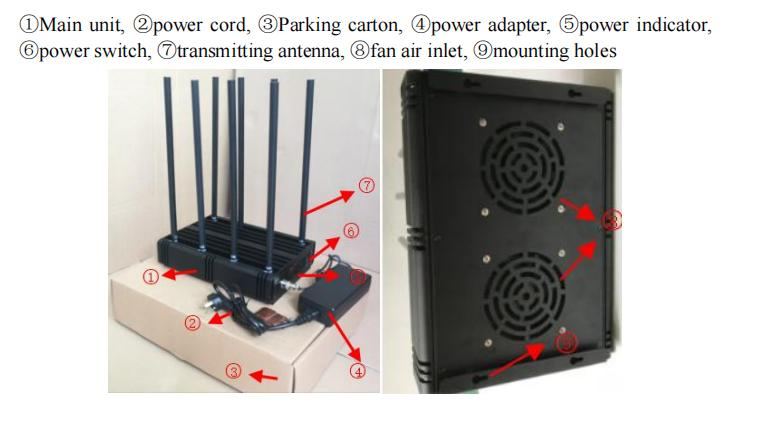 10/12/14/16 Antennas 2g 3G 4G 5g GPS WiFi Desktop Mobile Inhibitor Strengthened Signal Suppression
