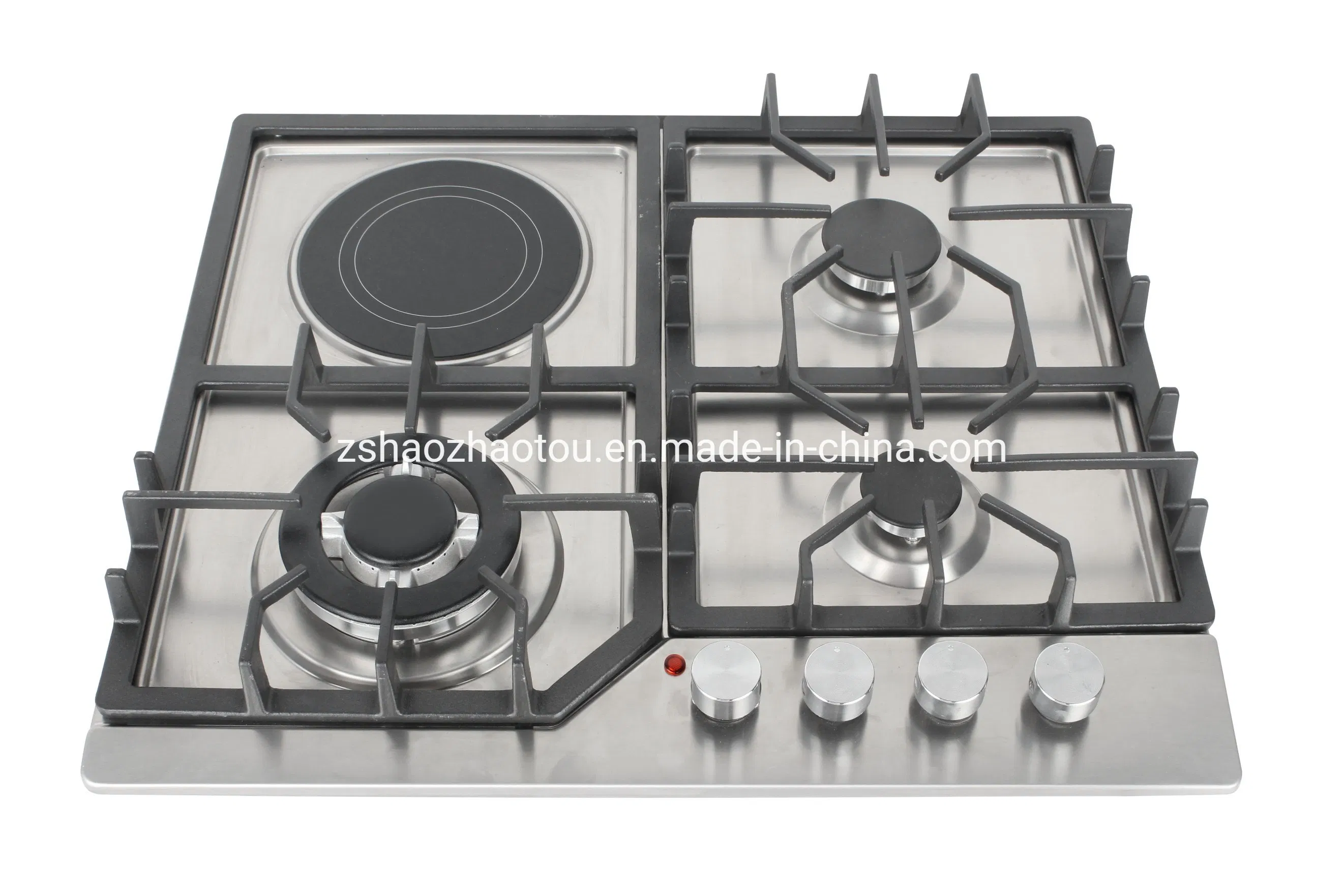 600mm Enamel Tabletop Gas Stove/ 4 Burners Glass Built in Gas Stove