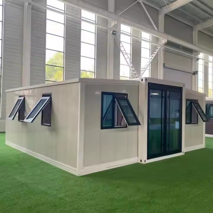 Modern Design Luxury Glass Prefabricated Modular Container Home Aluminum Frame Wooden Easy Install Prefabricated House