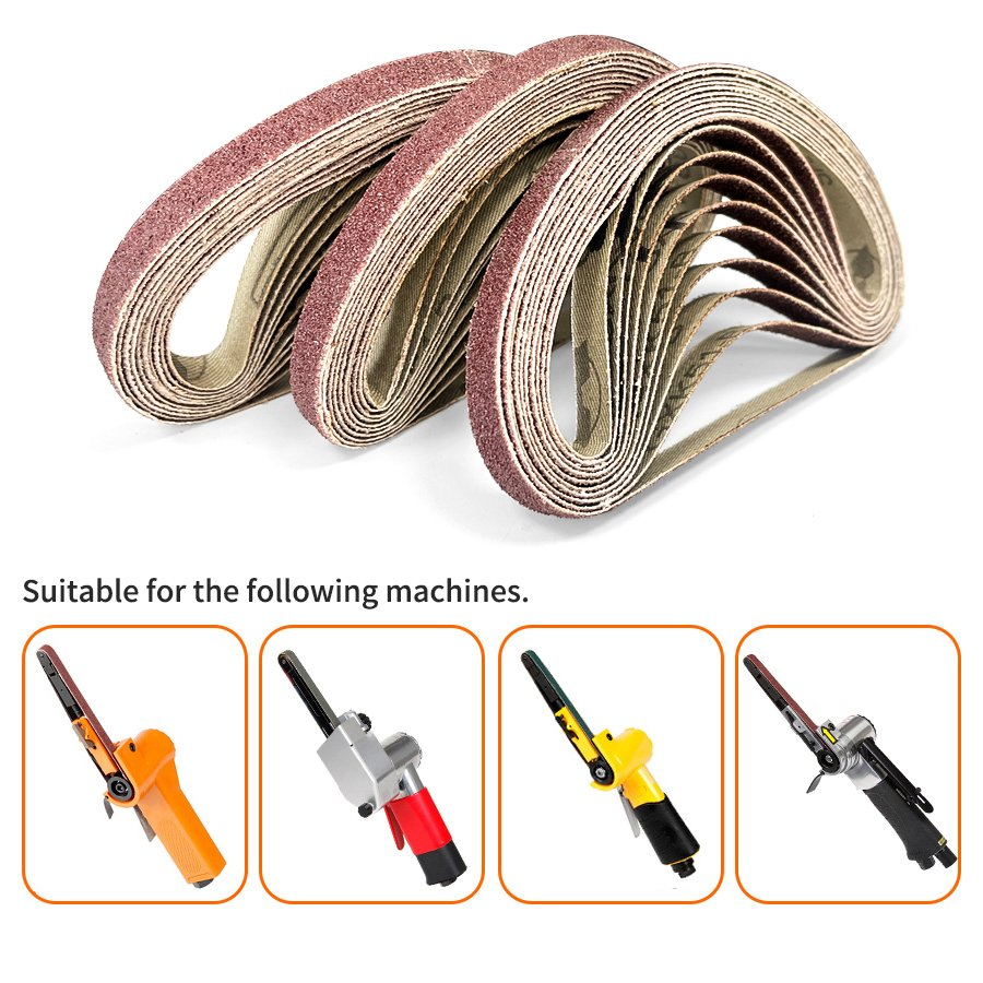 Абразивные ленты 10x330 мм для заточки ножей, 10 шт