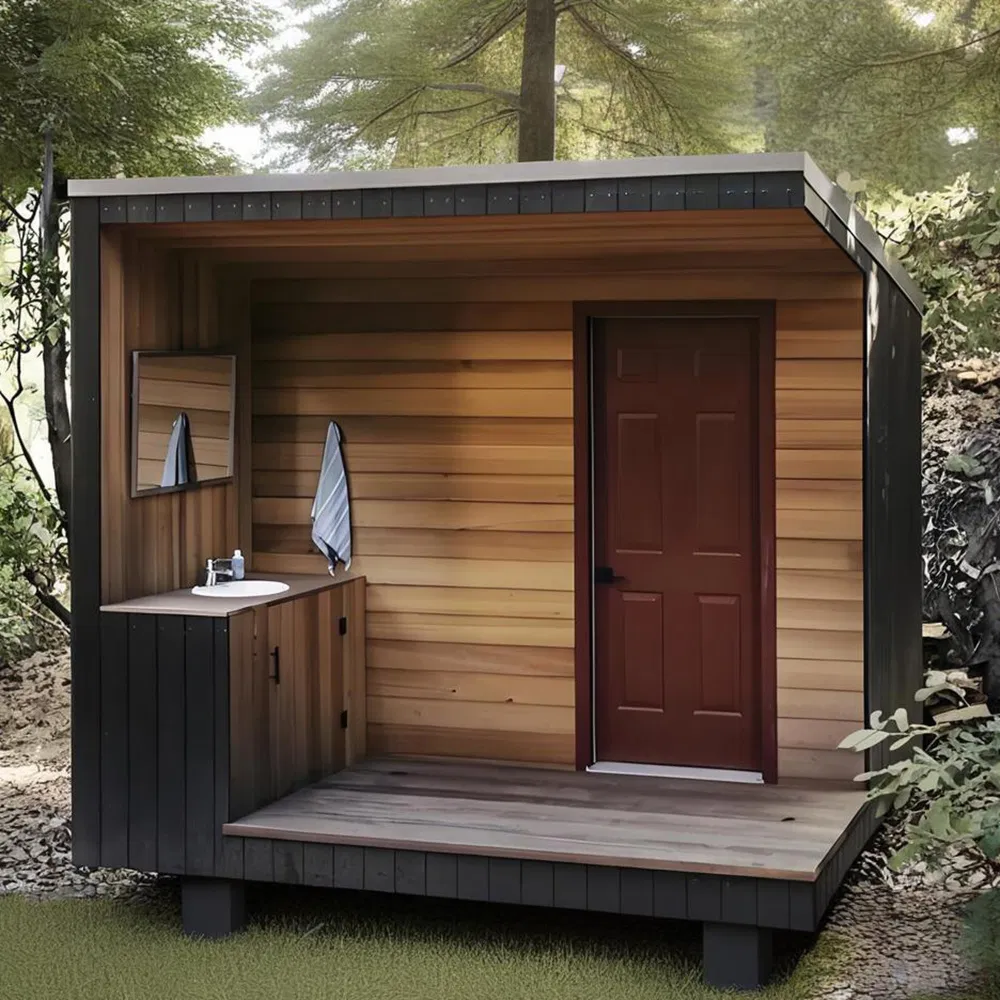 Premium Outdoor Cedar Steam Sauna Cabin for Relaxation