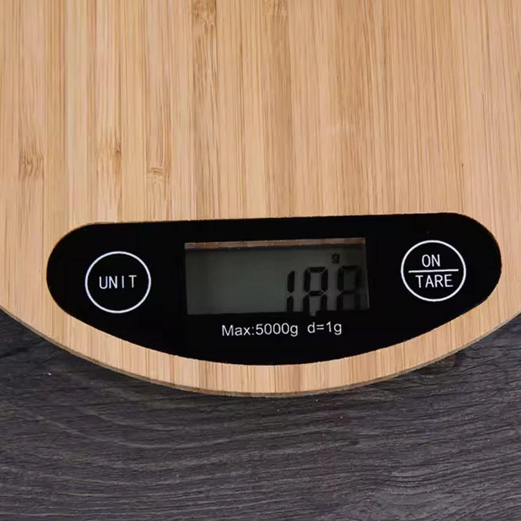 Кухонные весы Bamboo Panel с LCD дисплеем, 5 кг