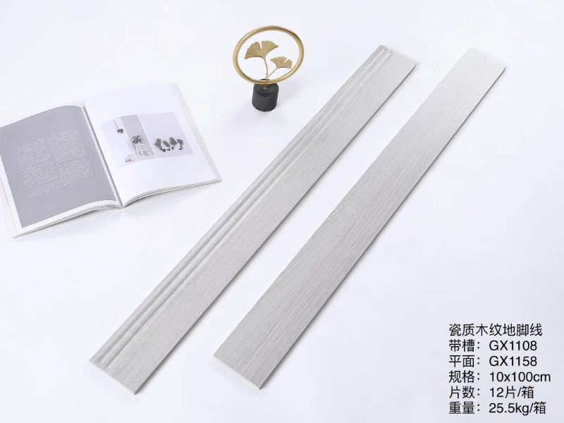 100X1000mm Wood Look Pattern and Color Skirting Border Tiles for Wall