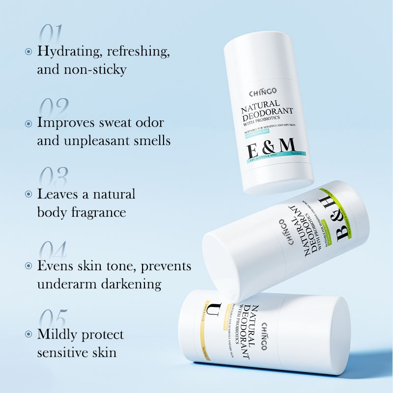 Natural Antibacterial Non Irritating Daily Care Sweat Control Deodorant Stick