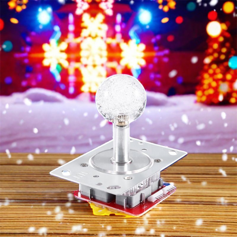 TNT Colorful Lights Round Crystal Balltop Rocker Arcade Game Joystick Joy Stick