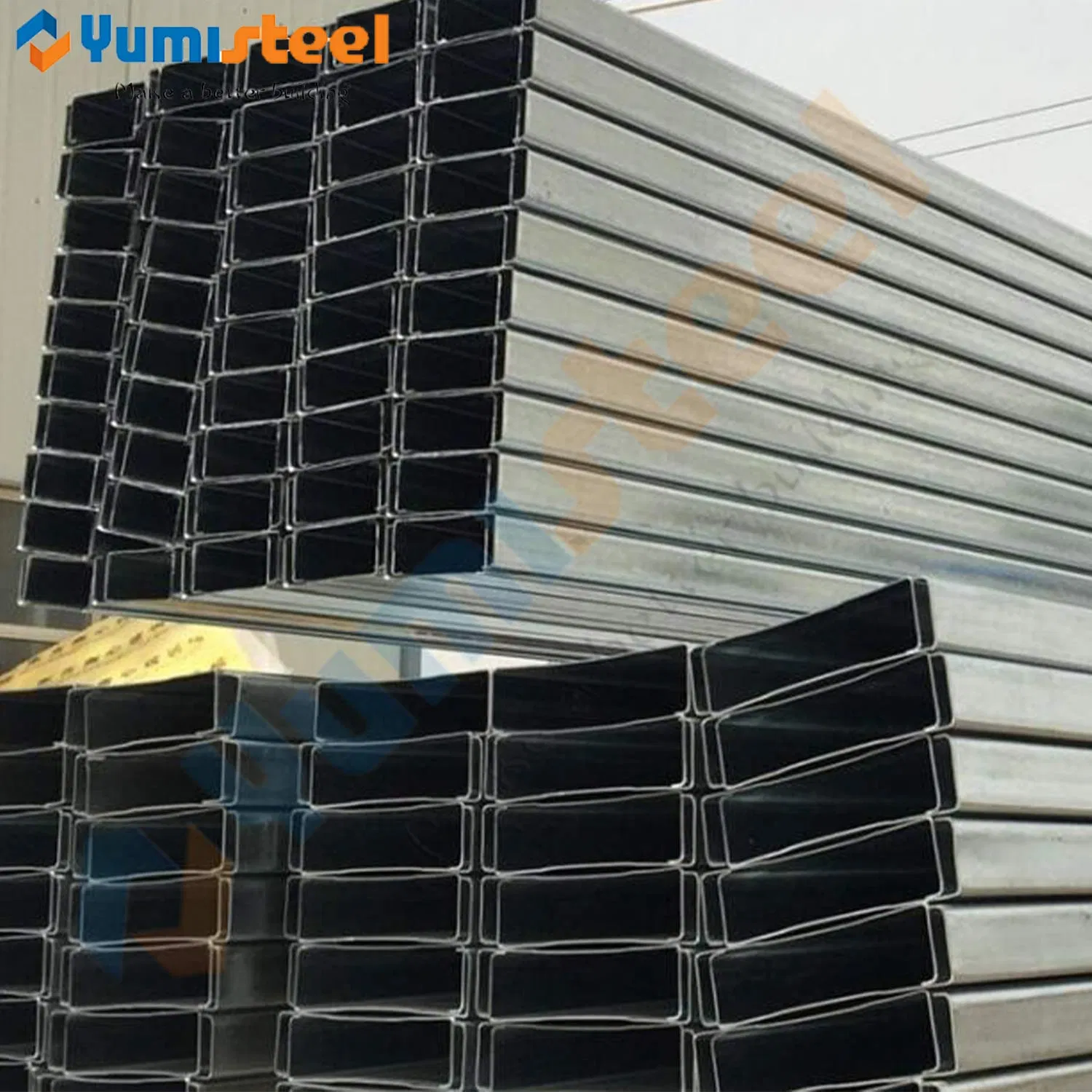 High Strength Roof Panel Support Steel C Channels with Corrosion Resist