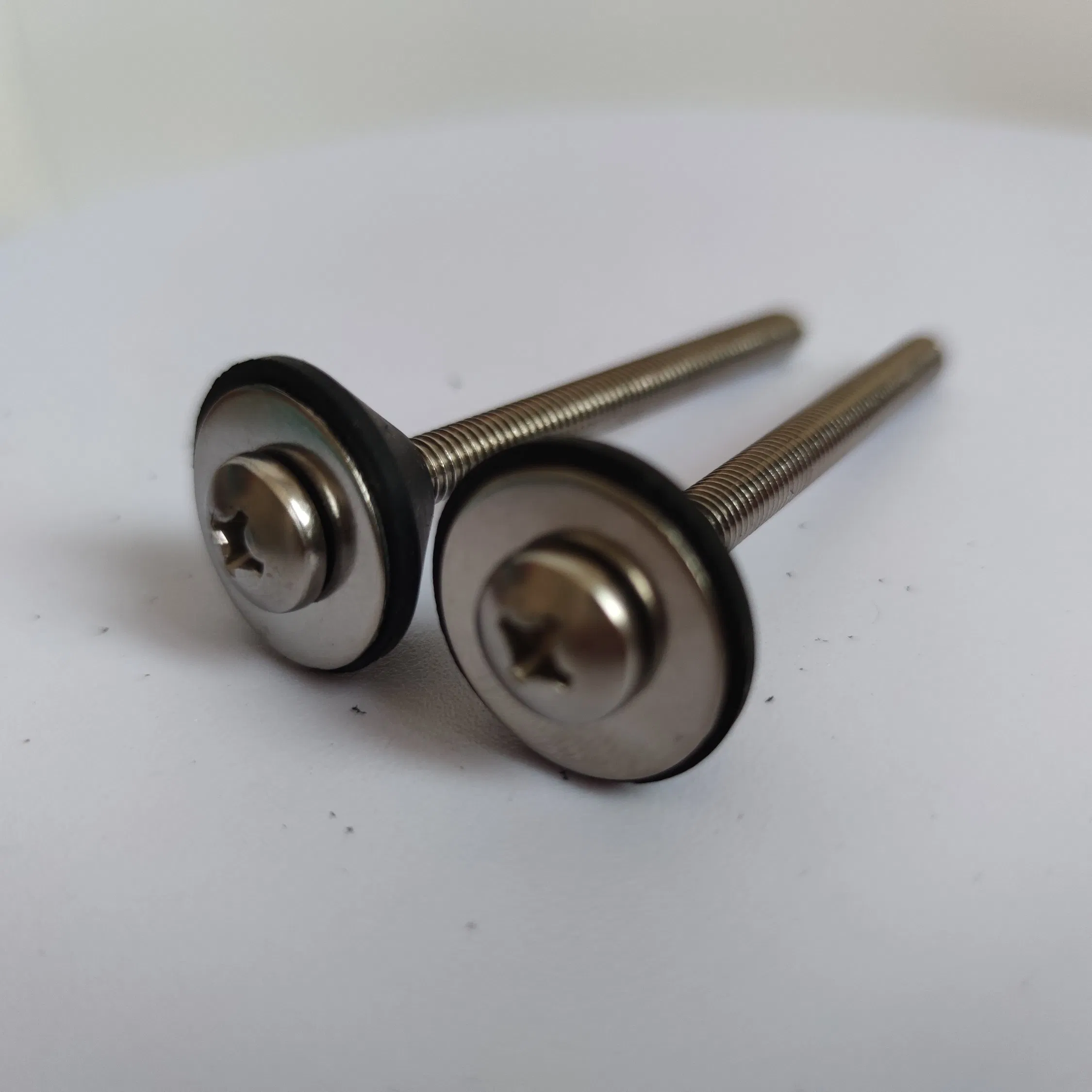 2 PCS Toilet Tank to Bowl Bolts Repair Kit with 5/16 * 3.15 Inch Heavy Duty Rustproof Stainless Steel Toilet Bolts
