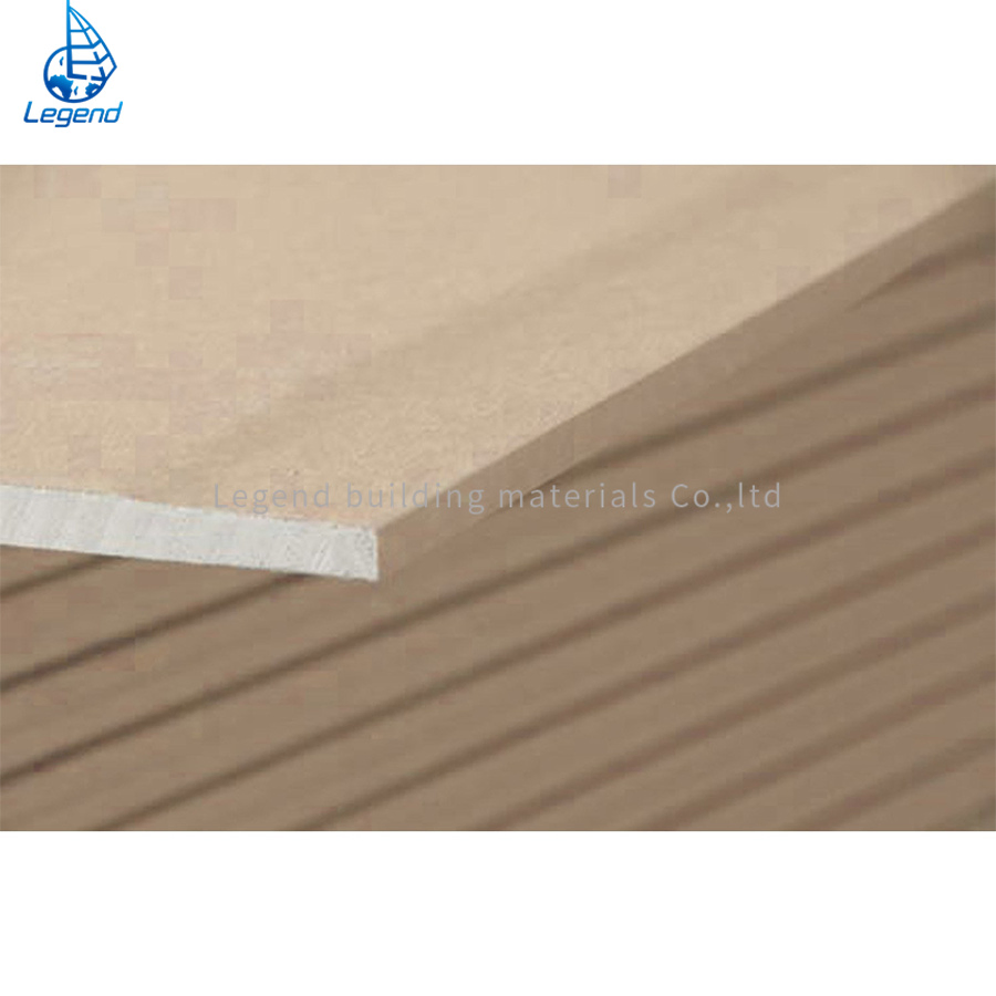 Fire Resistance Drywall Partition Boards Long Life Waterproof Gypsum Board Customized