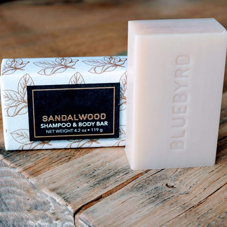 Natural Ingredients Sandalwood Solid Shampoo Bar for All Hair Types