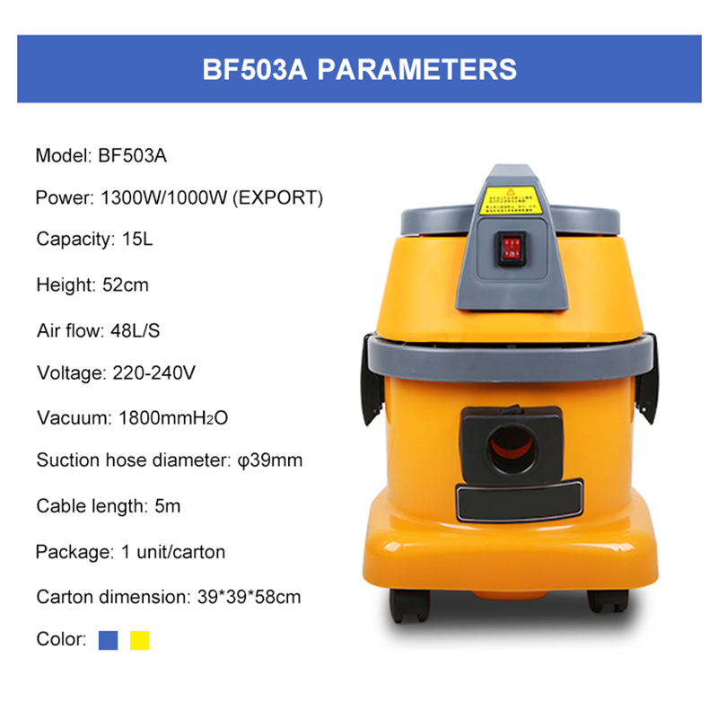 Car Vacuum Cleaner 15L Large Capacity Industrial Vacuum Cleaner Machine