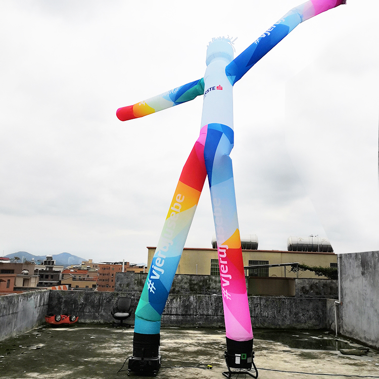 Advertising Inflatable Wave Man Sky Dancer with Blower Custom