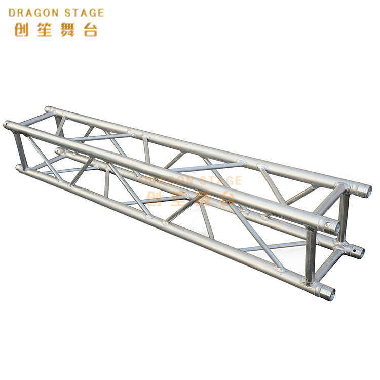 Truss Podium for Floor Built-in Shelf Curved Aluminum Black Lighting Stage Truss