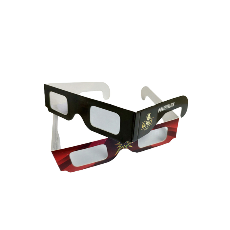 Concert Live Fashionable Light Diffraction Glasses Christmas Celebration Custom Logo Diffraction Glasses Rave