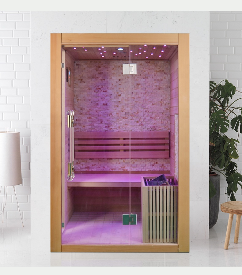 Best Selling Luxury Starlight 6kw Stove Traditional Steam Sauna Room Wooden Indoor Sauna