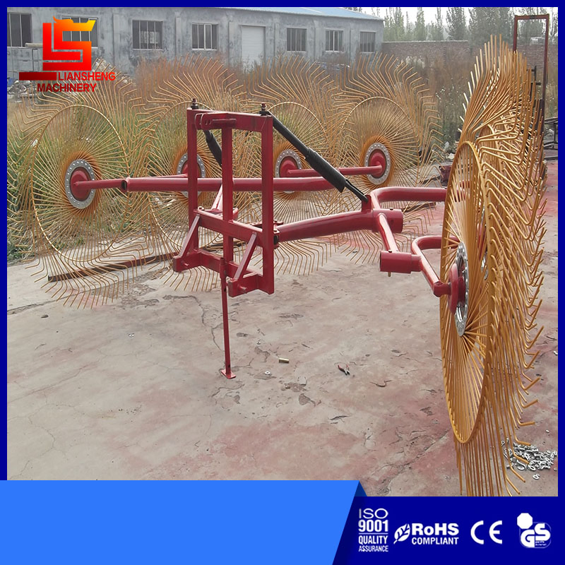 Tractor Hay Rake Wheel Rake Disc Rake Grass Collect Machine