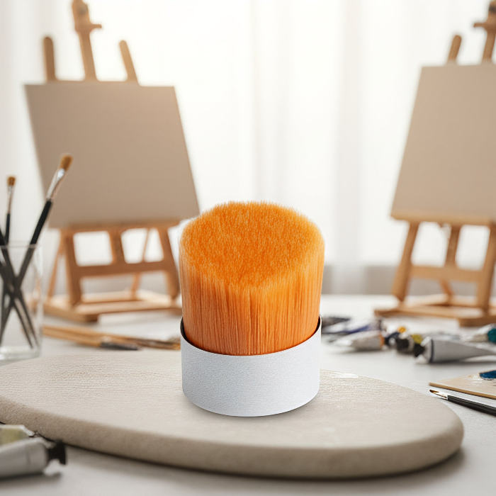 Vibrant Orange Yellow Synthetic Hair Tapered Extensions for Styling