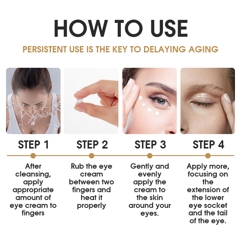 Yeast Repairing Eye Cream Lifting Firming Moisturizing OEM Dark Circles Anti-Wrinkle Elasticity