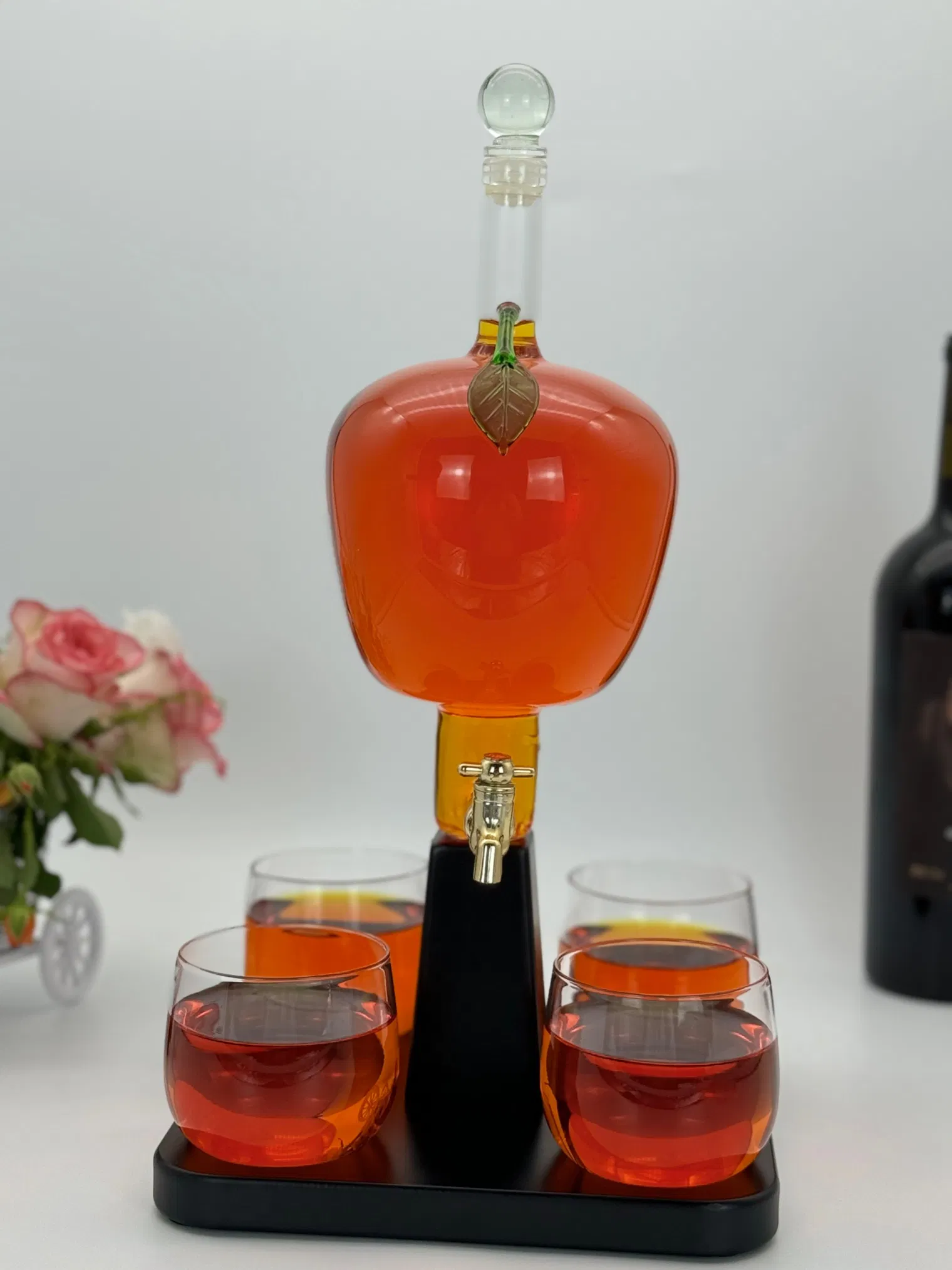 Clear Glass Whisky Decanter - Hand Made by Newauto