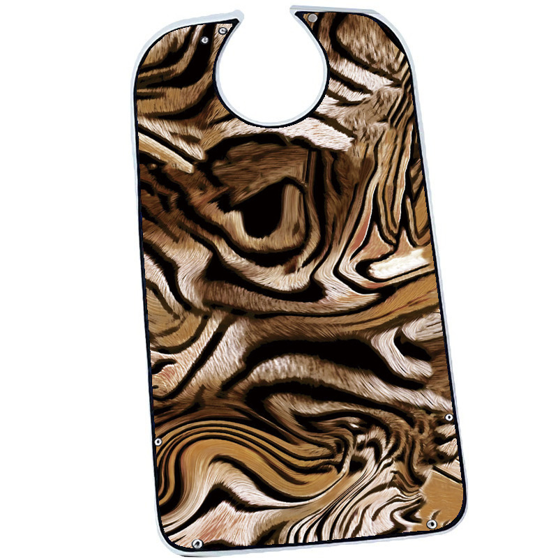 Women's Waterproof Soft Adult Poly Bibs Floral Senior Clothing Eating Apron