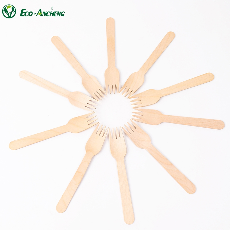 Eco-Friendly Birch Wood Disposable Cutlery Set for Restaurants