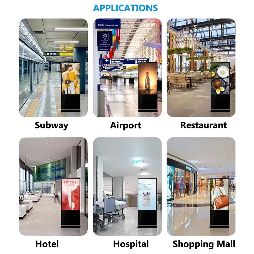 Supplier, OEM/ODM, Indoor Commercial Display Floor Standing Digital Signage and Displays Advertising Player for Shopping Mall