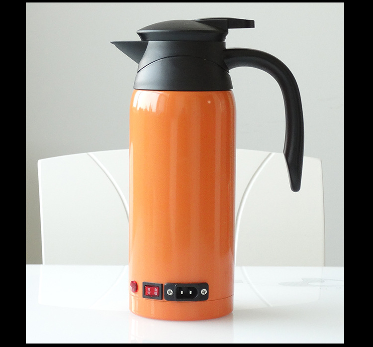 12V/24V 800ml Double Layer 304/201 Stainless Steel Car Electric Kettle