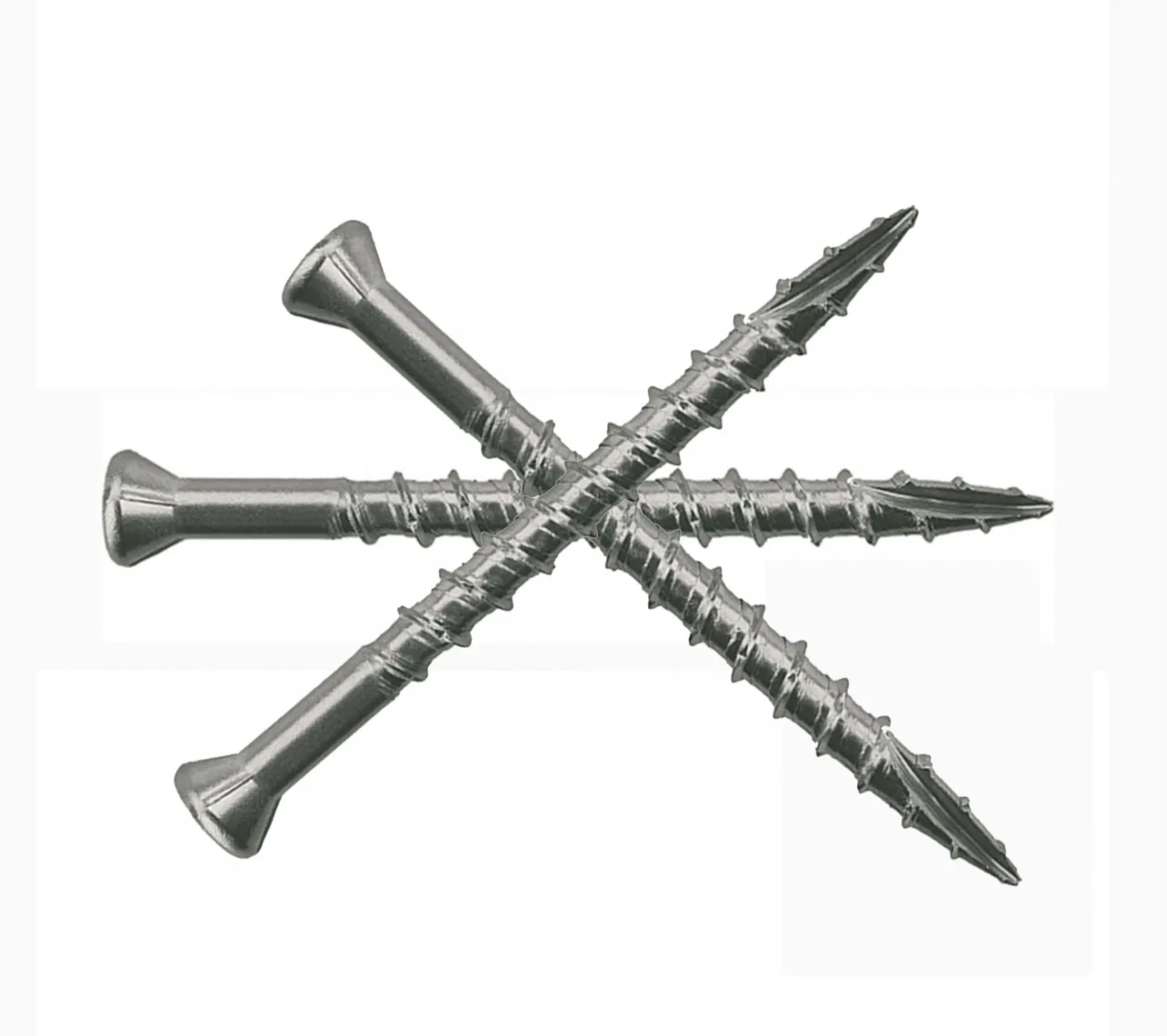 SS304 Metal Drywall Screws T25 Type 17 Knurling Thread Timber Wood Decking Screws Chipboard Screw for Wood Deck