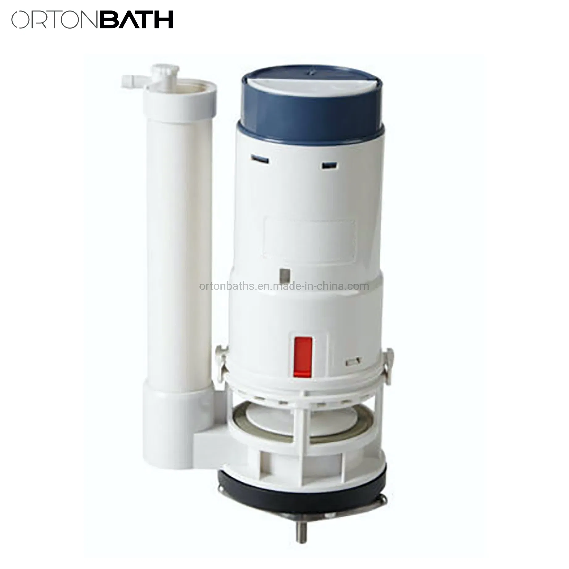 Ortonbath Universal Water-Saving Toilet Repair Kit with Dual Flush Valve, Lever Handle, White Water-Saving Dual Flush