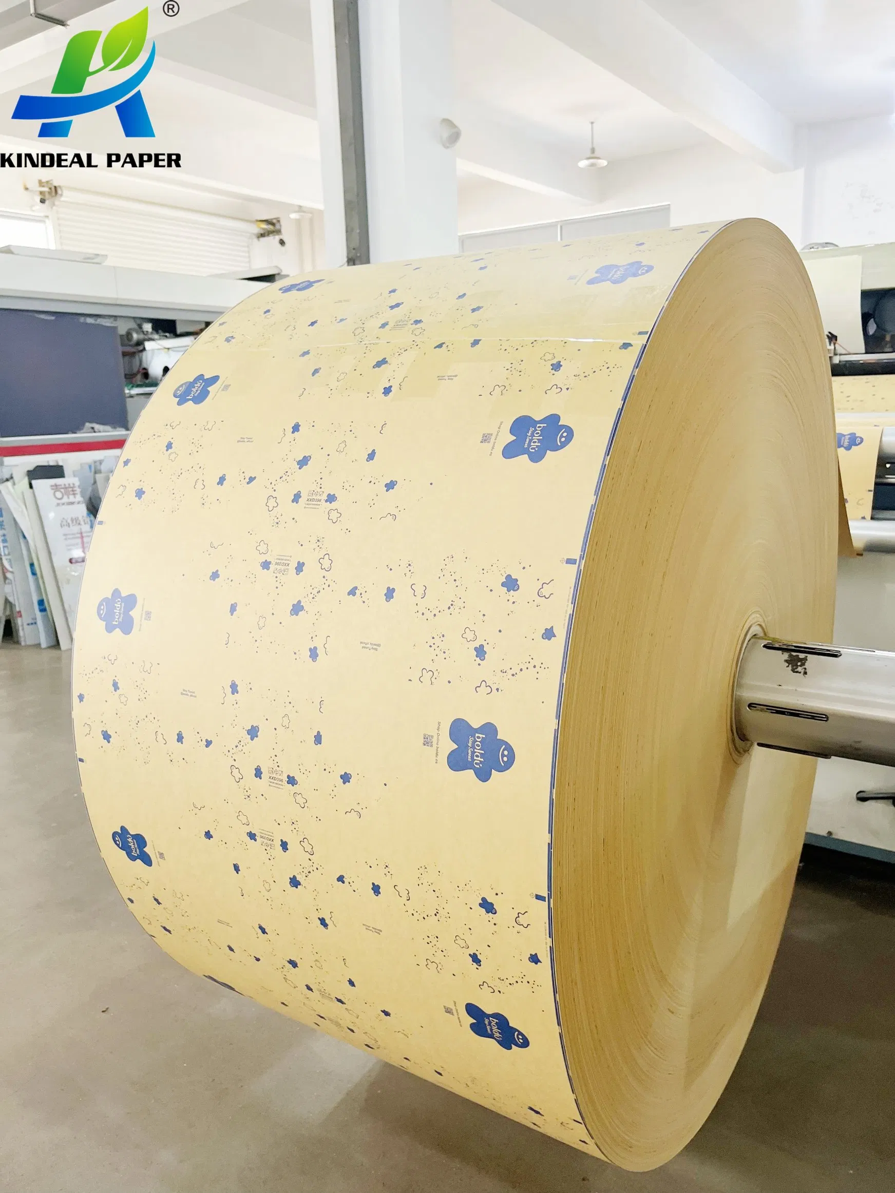 Food PE Coated Kraft Paper Jumbo Roll Raw Material Paper for Cup