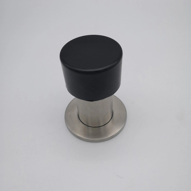 Stainless Steel Door Stopper with Soft Rubber Tip for Bedroom